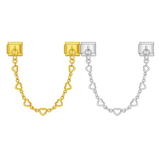 Charm cadena corazones II
