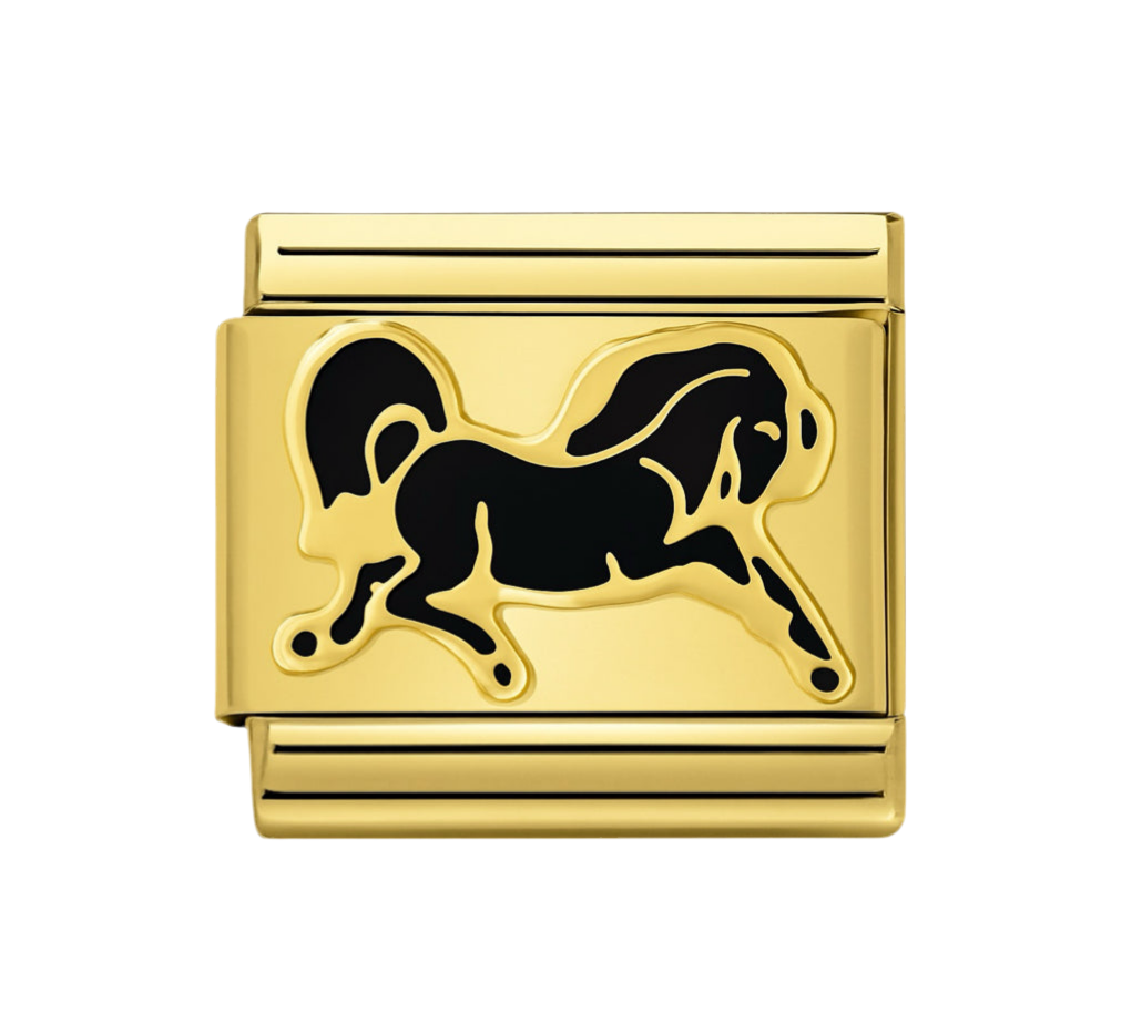 Charm caballo negro