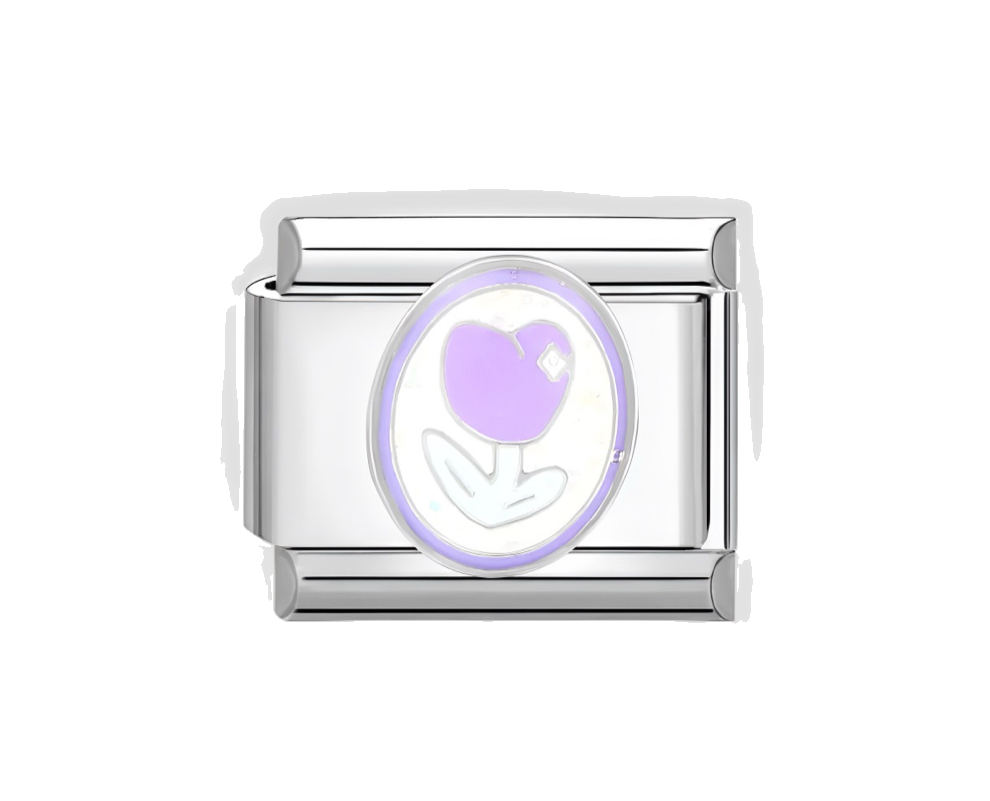 Charm flor morada
