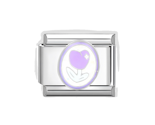 Charm flor morada