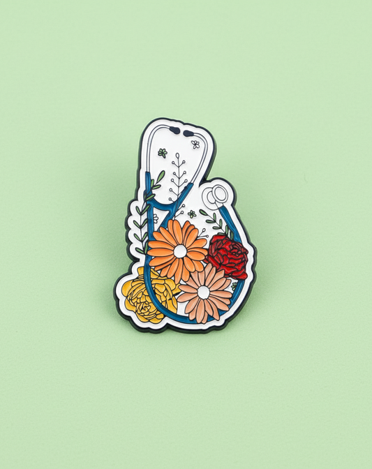 Estetoscopio floreado