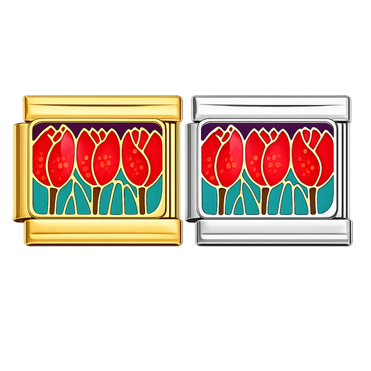 Charm tulipanes rojos