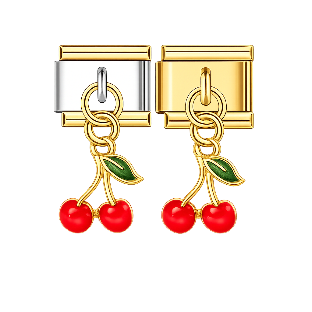 Charm colgante cerezas
