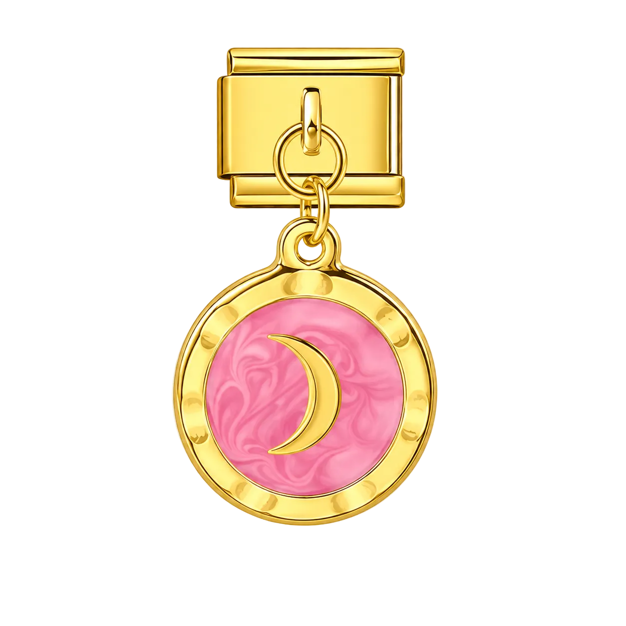 Charm colgante medallón luna
