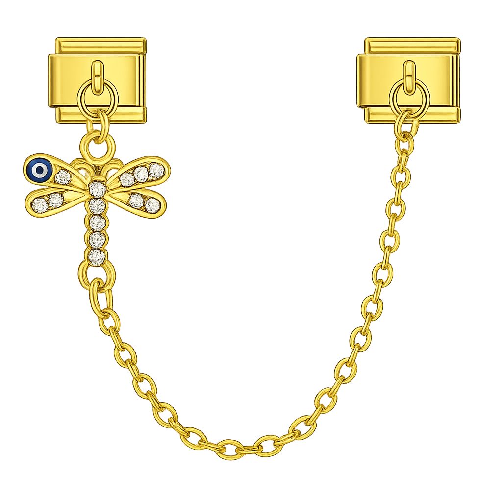 Charm cadena libélula