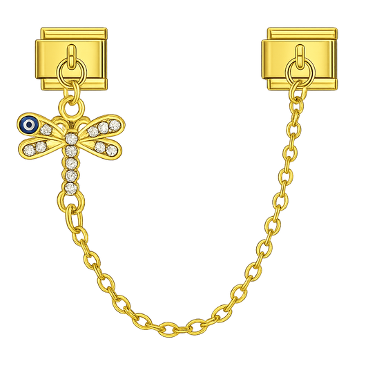 Charm cadena libélula