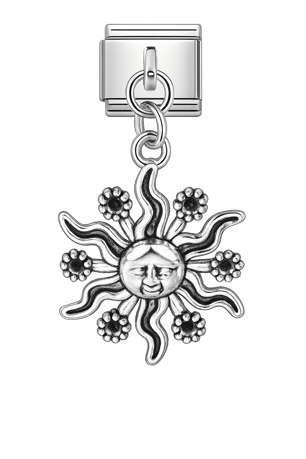 Charm colgante sol negro