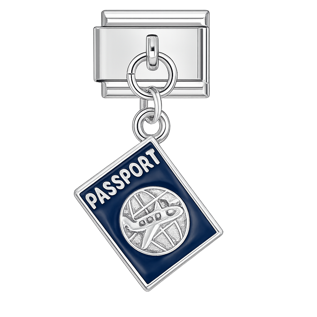 Charm colgante pasaporte