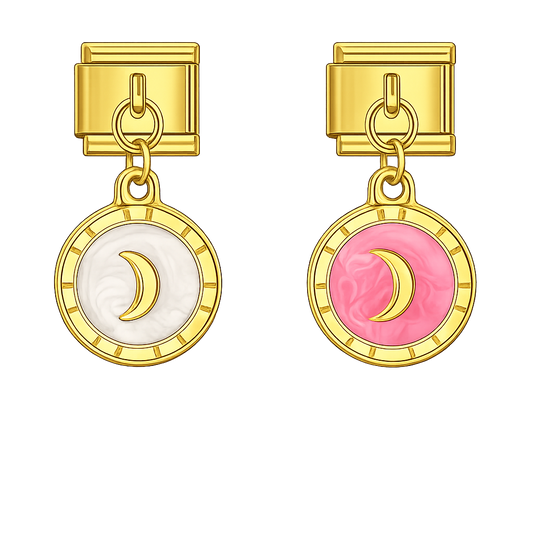 Charm colgante medallón luna