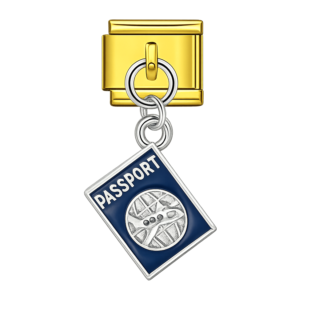 Charm colgante pasaporte