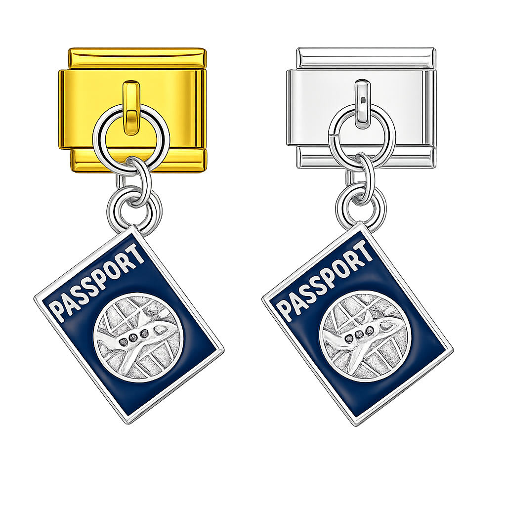 Charm colgante pasaporte
