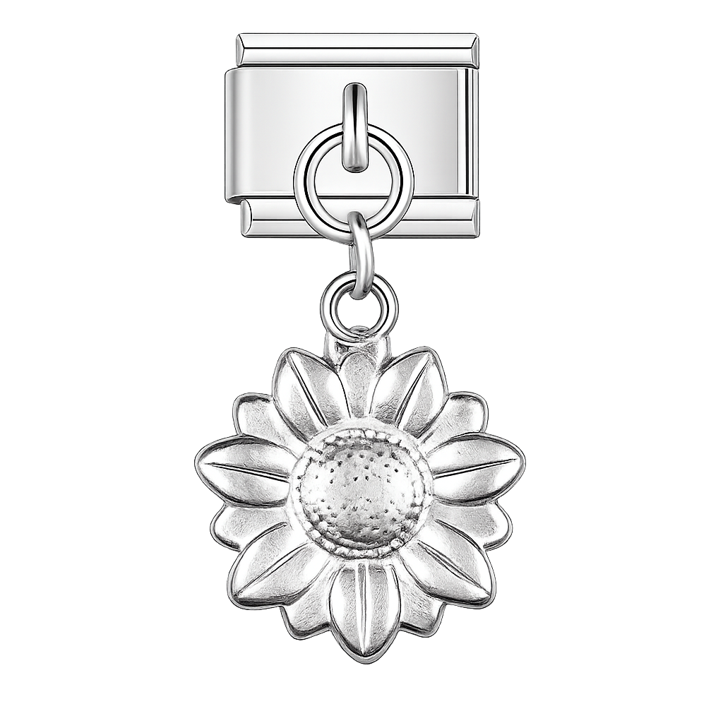 Charm colgante girasol