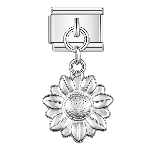 Charm colgante girasol