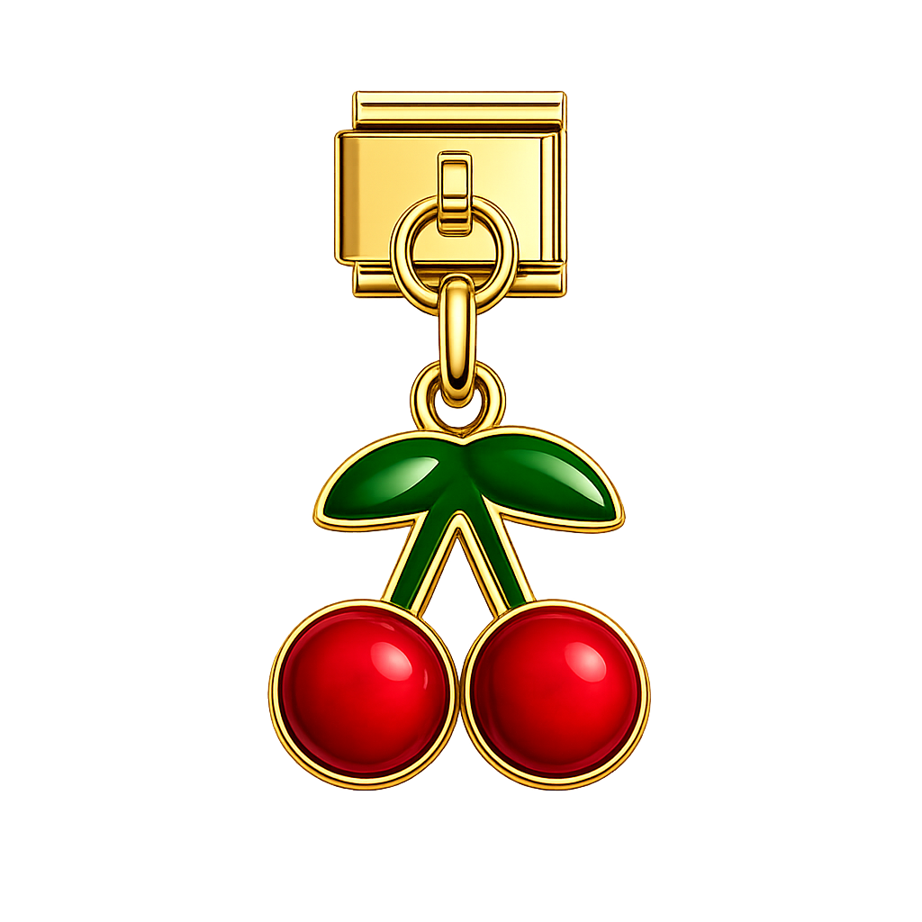 Charm colgante cereza III