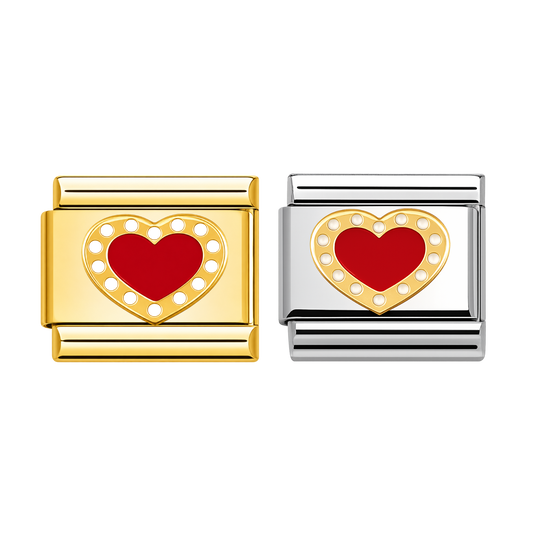 Charm corazon delineado