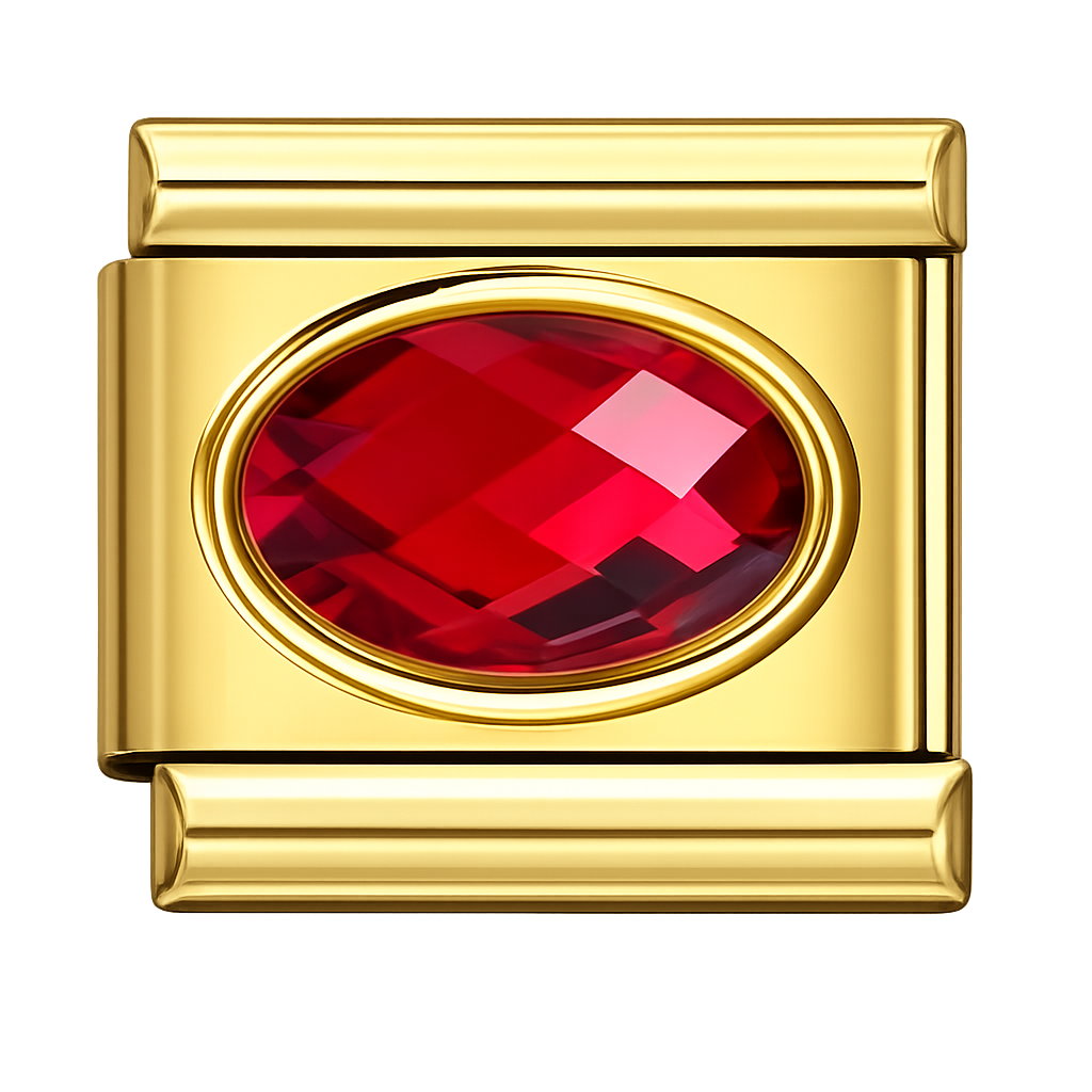Charm piedra roja