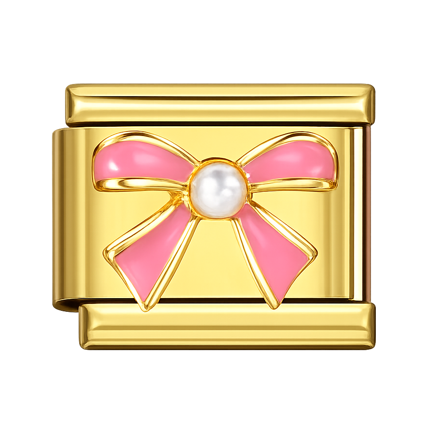 Charm lazo rosado