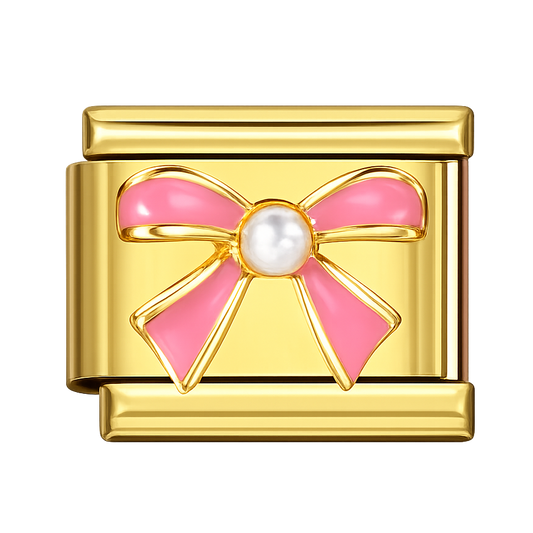Charm lazo rosado