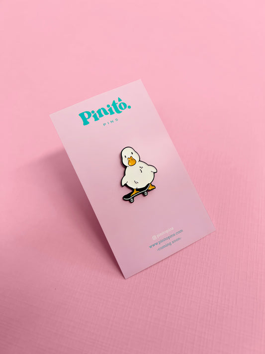 Patito en patineta