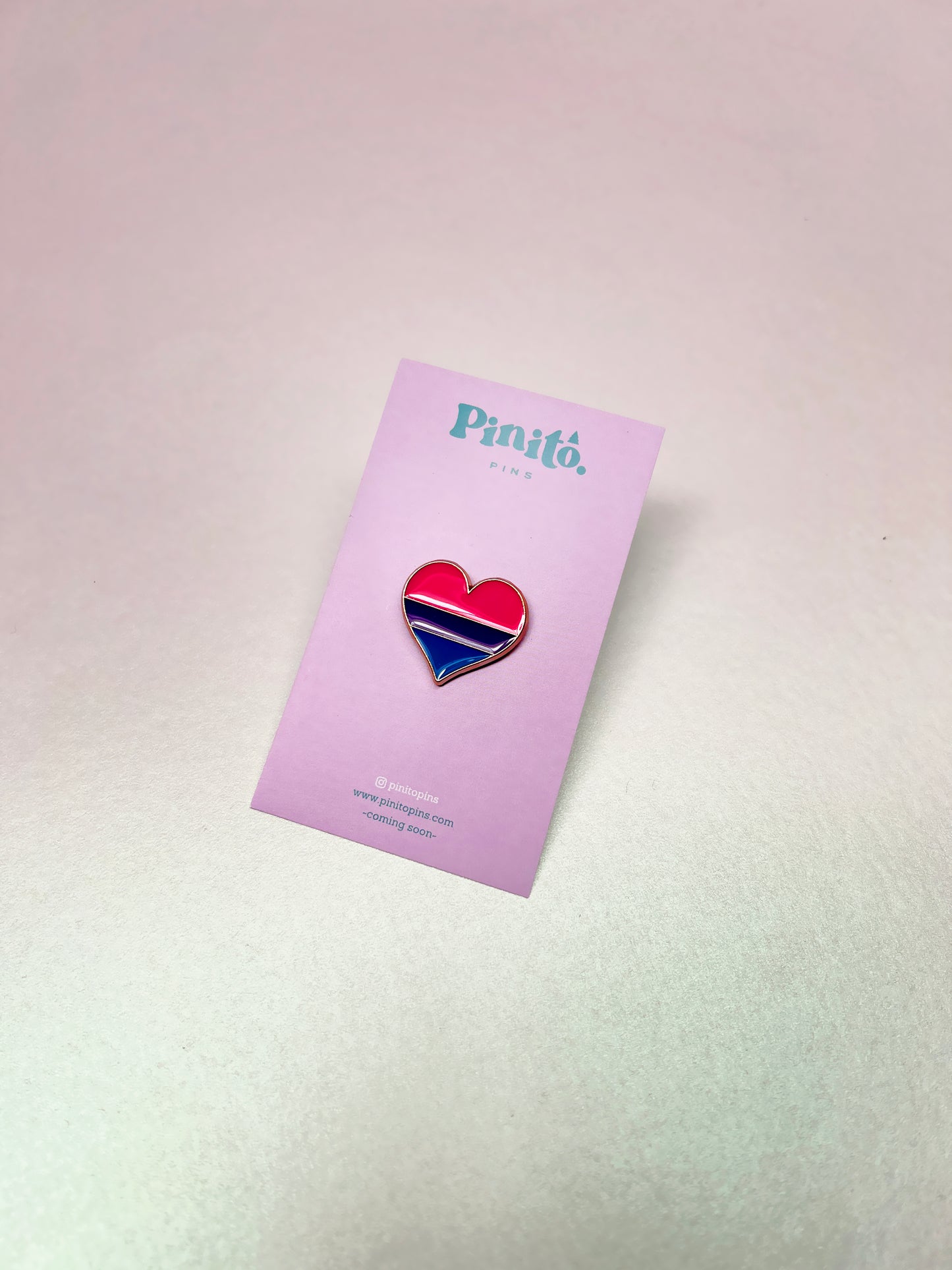 Corazón del orgullo bisexual